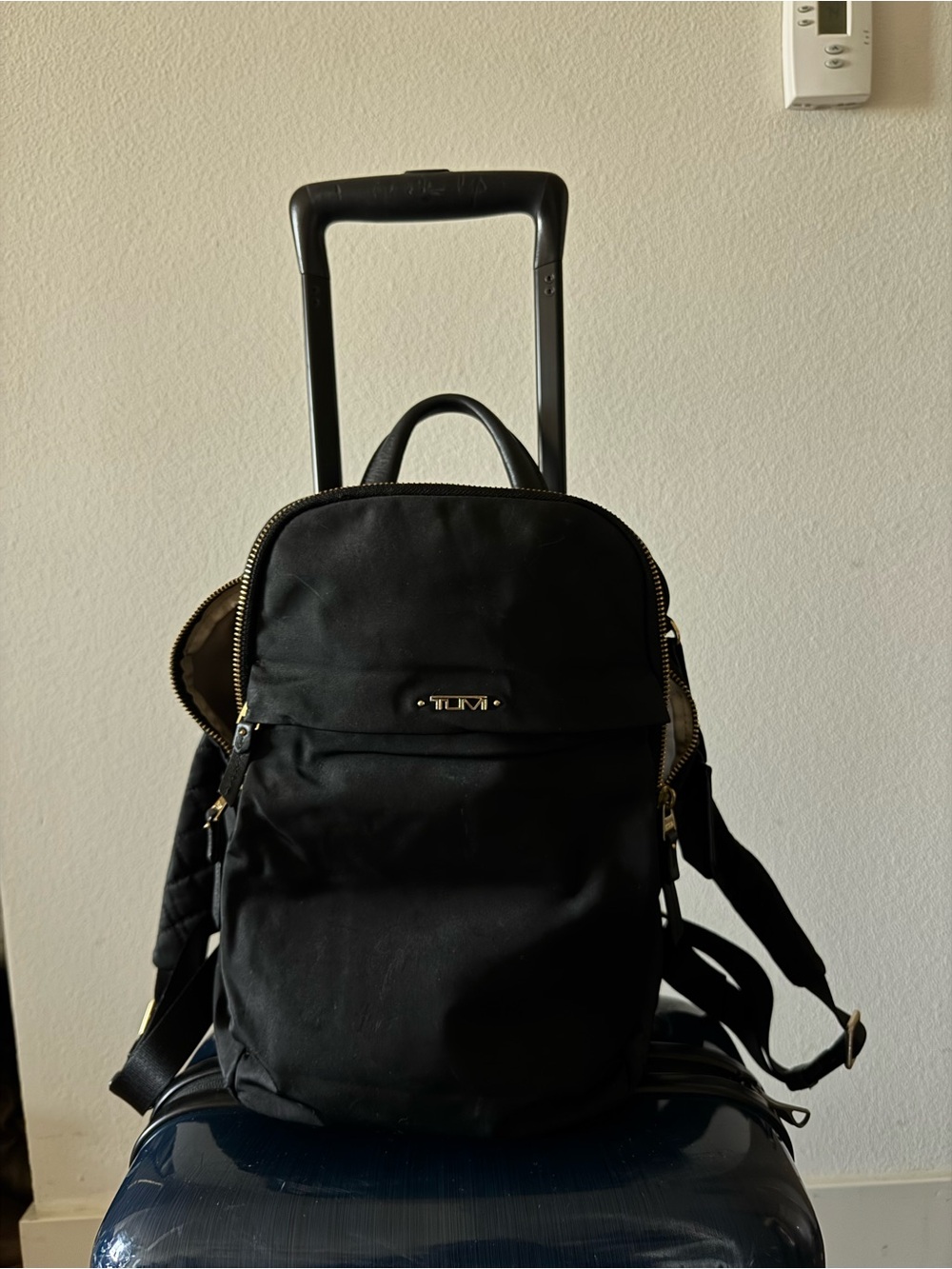 Tumi Nylon Black Backpack / Luggage Backpack - Picture 5 of 6